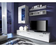 TV-wandmeubel wit Bono Light wandmeubel woonwand 