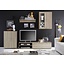 TV-wand Gate eiken decor woonwand