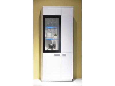 Vitrinekast Luna wit highboard