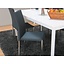 Eethoek Milano 180x90 hoogglans wit met 4 stoelen groen Tiana