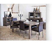 Boston eethoek grijs eiken 90x160-210 cm 