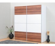 Zweefdeurkast pruim wit 200 x182 cm Tvilum