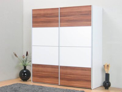 Tvilum Zweefdeurkast pruim wit 200 x182 cm
