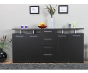 Dressoir zwartbruin Naia 212 cm Tvilum