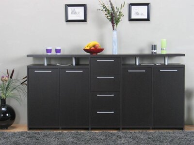 Tvilum Dressoir zwartbruin Naia 212 cm