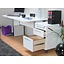 Tvilum Wit bureau wit hoogglans Prima met ladeblok