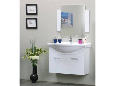 Badmeubelset wit hoogglans Salsa light