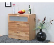 Eiken kommode Helsinki met 3 laden 90,5 x 90,5 cm 