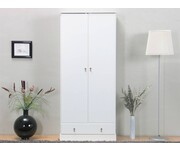 Barlett witte 2deurs kledingkast 