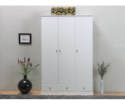 Kledingkast driedeurs wit Barlett 