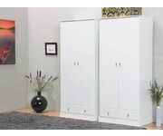 Witte kledingkast Barlett 4deurs 