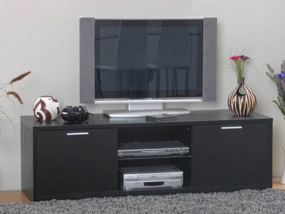 Tvilum Zwart essen TV kast Viva met open vak