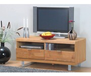 Eiken TV meubel Chicago met 2 open vakken en laden 