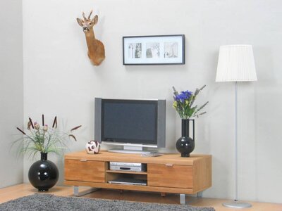 Chicago eiken TV meubel met open vak en deurtjes eiken