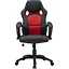 Bureaustoel Harry zwart-rood