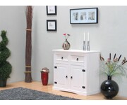 New Mexico wit dressoir met 2 deuren en 2 laden 91,5cm breed 