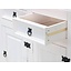 Wit dressoir New Mexico 132cm breed met 3 deuren en 3 laden