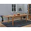 Eiken tafel Derby 90x180 - 270 cm met 2 aansteekplaten