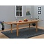 Eiken tafel Derby 90x180 - 270 cm met 2 aansteekplaten