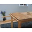 Eiken tafel Derby 90x180 - 270 cm met 2 aansteekplaten
