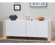 Kate dressoir essenhout met witte deuren Tvilum