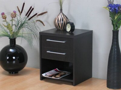 Tvilum Nachttafel Naia zwartbruin 54,5cm hoog