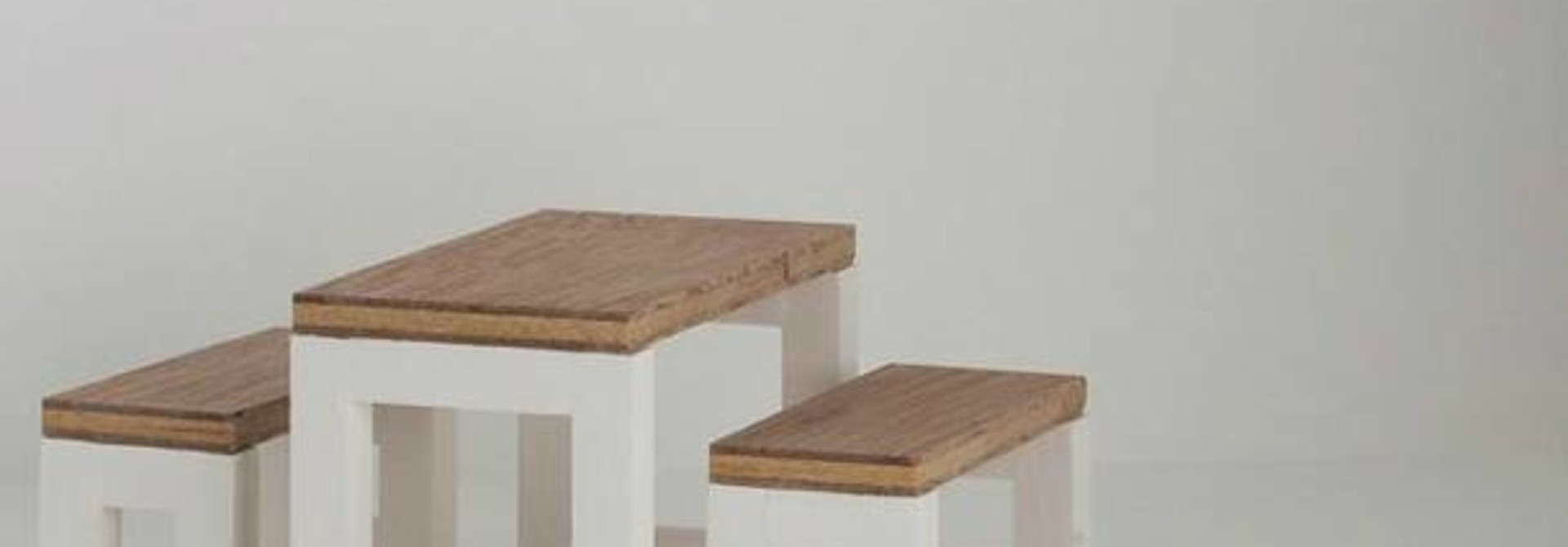 Moderne Eettafel Set Wit Onderstel