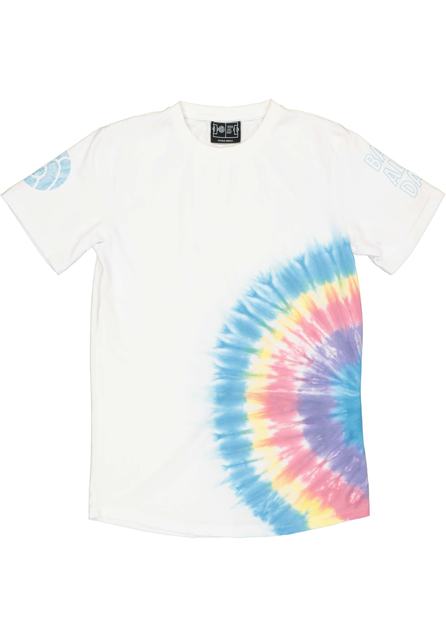 ball all day, BAD Colorful Tie Dye T-shirt, White - ball all day