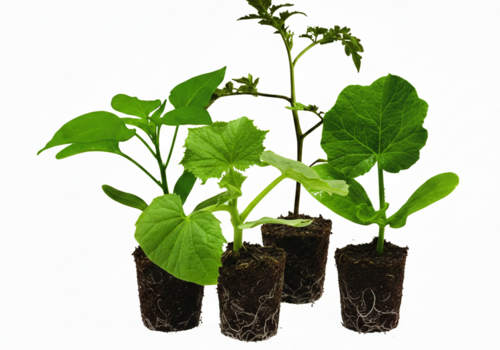 Jonge groenteplanten