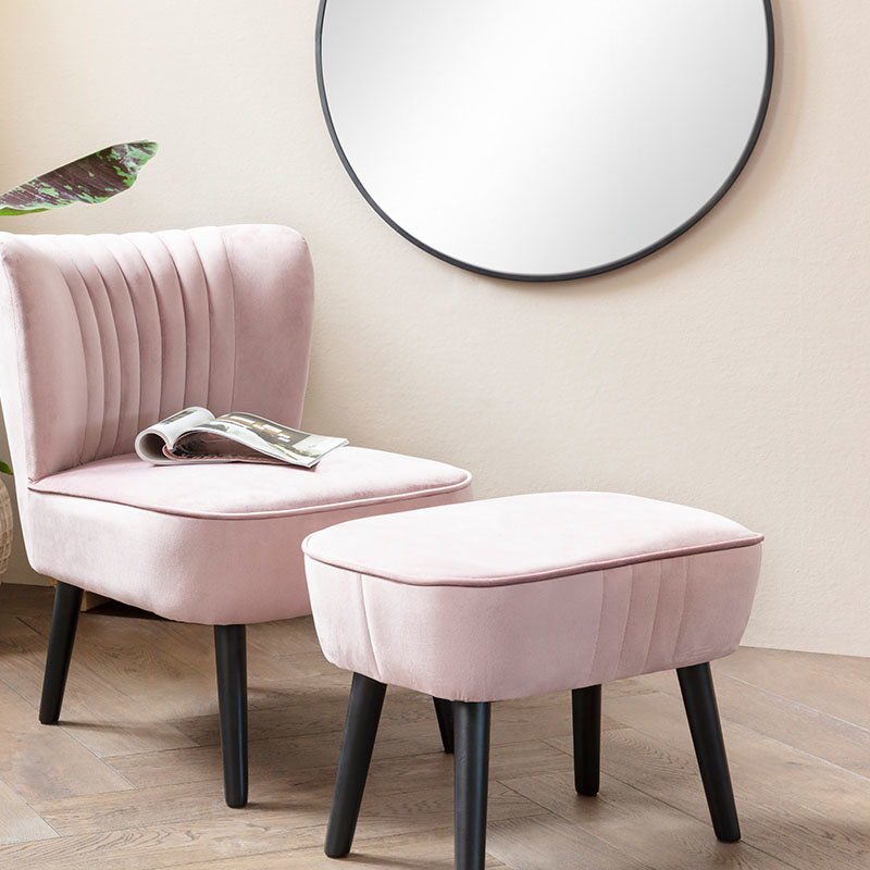Hocker Sofia - Roze Hocker Sofia - Roze