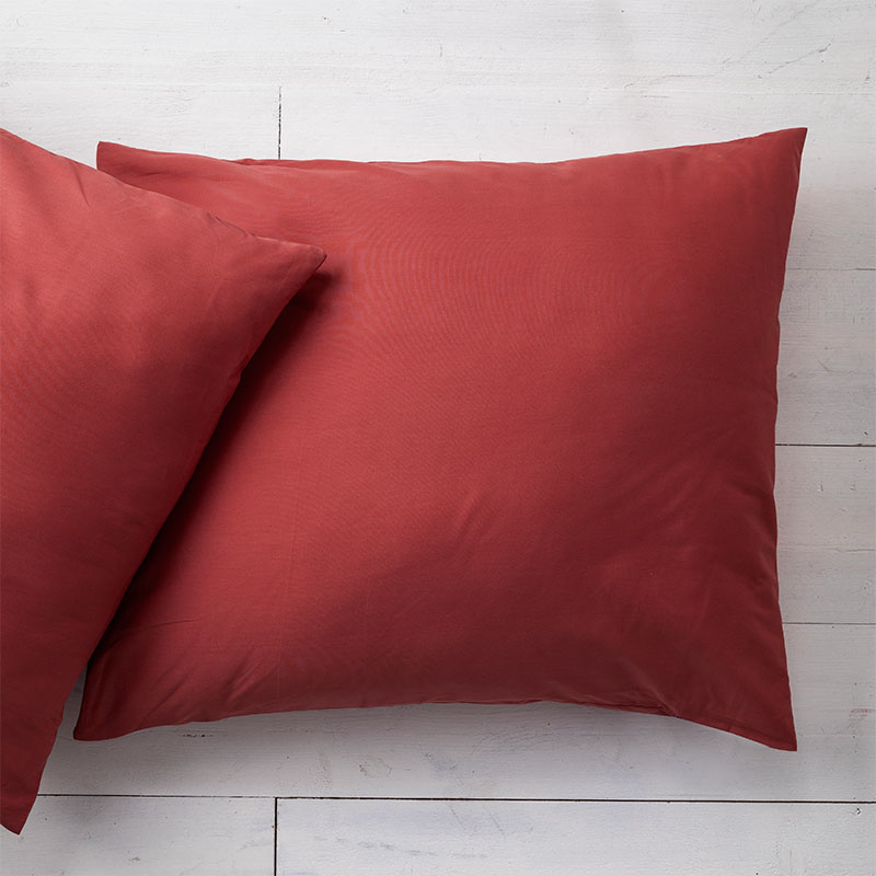 2-PACK Katoenen Kussensloop - Rood