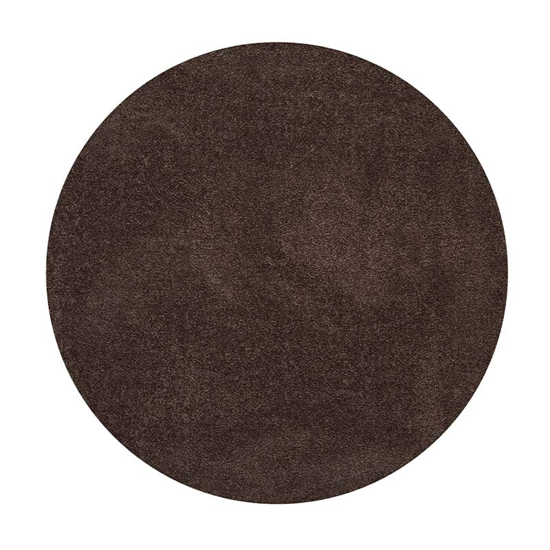 Carpet Studio Santa Fe Vloerkleed Rond Ø 130cm - Laagpolig Tapijt Woonkamer - Tapijt Slaapkamer - Kleed Bruin