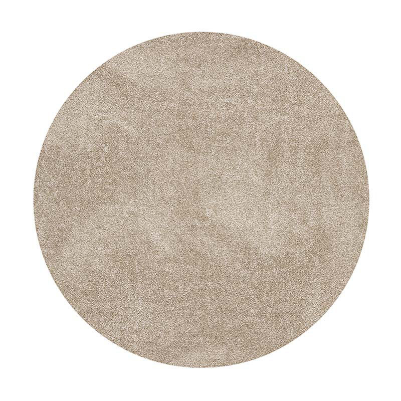 Carpet Studio Santa Fe Vloerkleed Rond Ø 130cm - Laagpolig Tapijt Woonkamer - Tapijt Slaapkamer - Kleed Beige