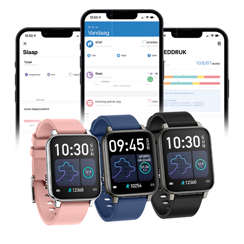 Smartwatch met Hartslagmeter & Activity Tracker