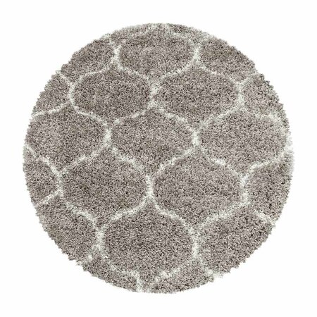 Vloerkleed Circles Rond - Beige