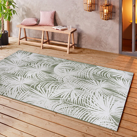 Buitenkleed Palms - Groen/Creme