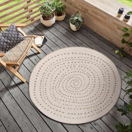 Buitenkleed Duo Circle - Beige