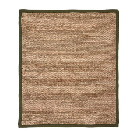 Jute Vloerkleed Edge - Groen