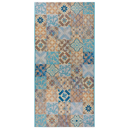 Loper Cappuccino Mosaic - Blauw / Multi