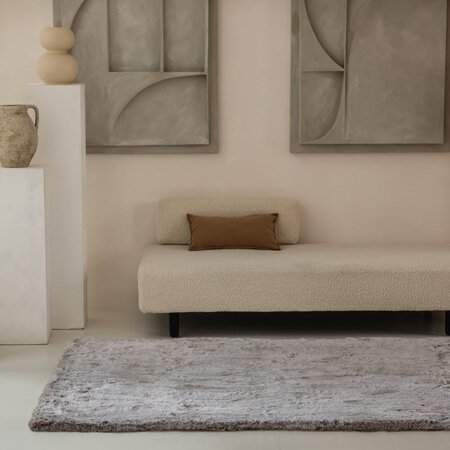 Vloerkleed Comfy Shiny - Taupe - 190 x 290 cm 