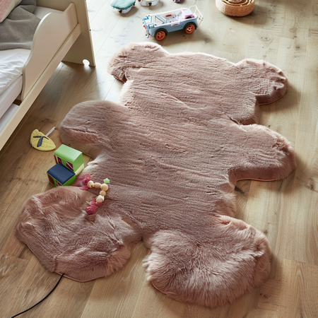 Kinder Vloerkleed Comfy Teddy - Roze