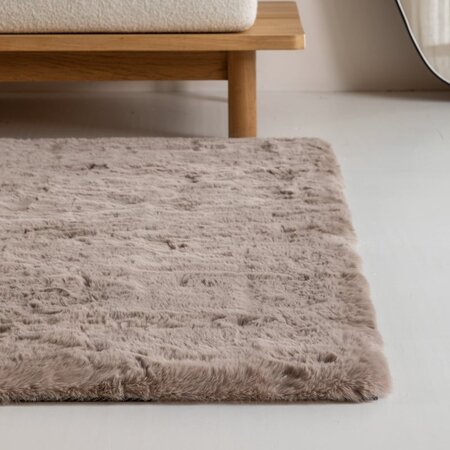 Vloerkleed Comfy - Taupe  - 160 x 230 cm 