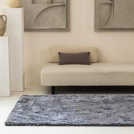 Vloerkleed Comfy Shiny - Antraciet  - 190 x 290 cm 
