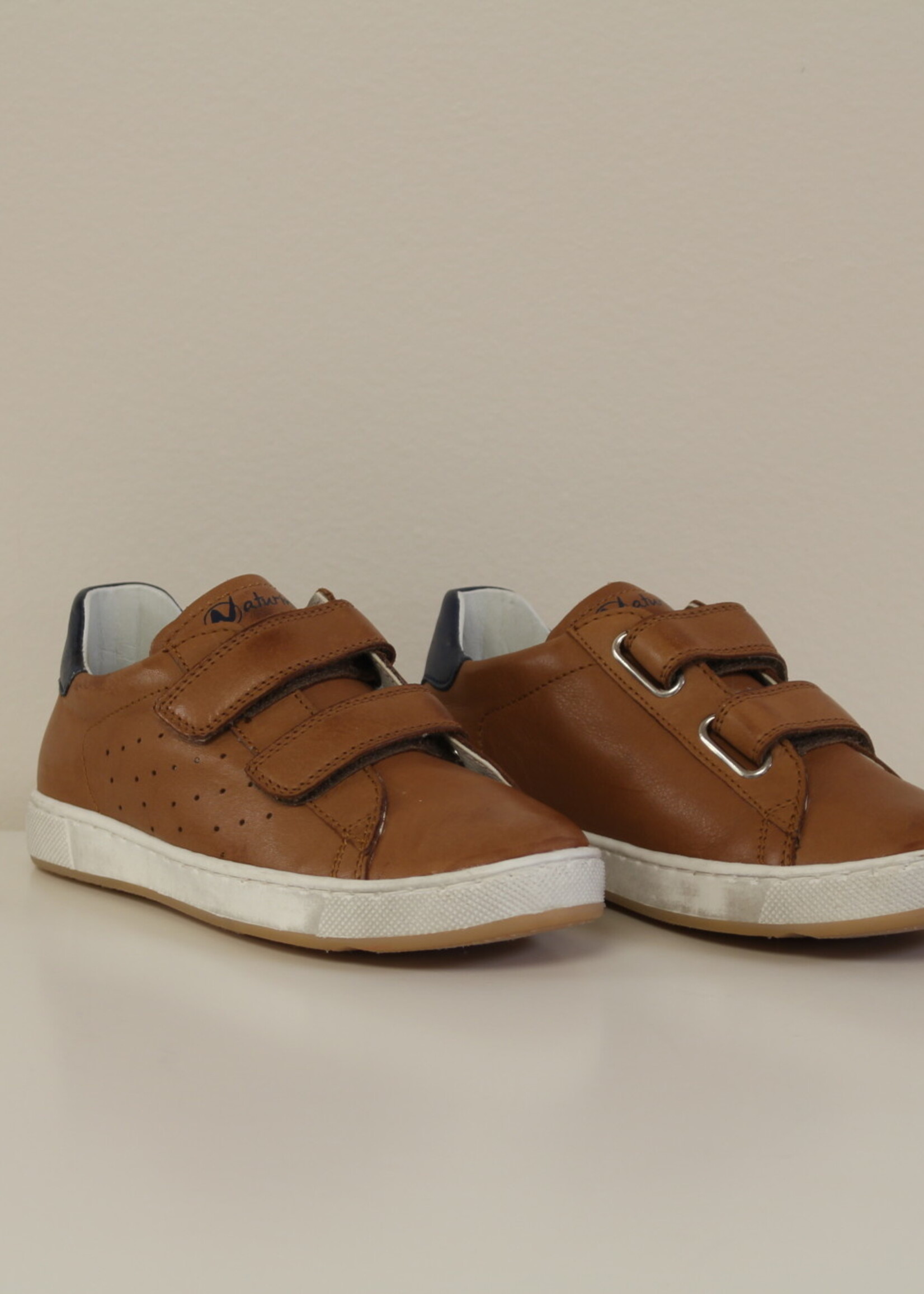 Naturino Hasselt cognac navy velcro