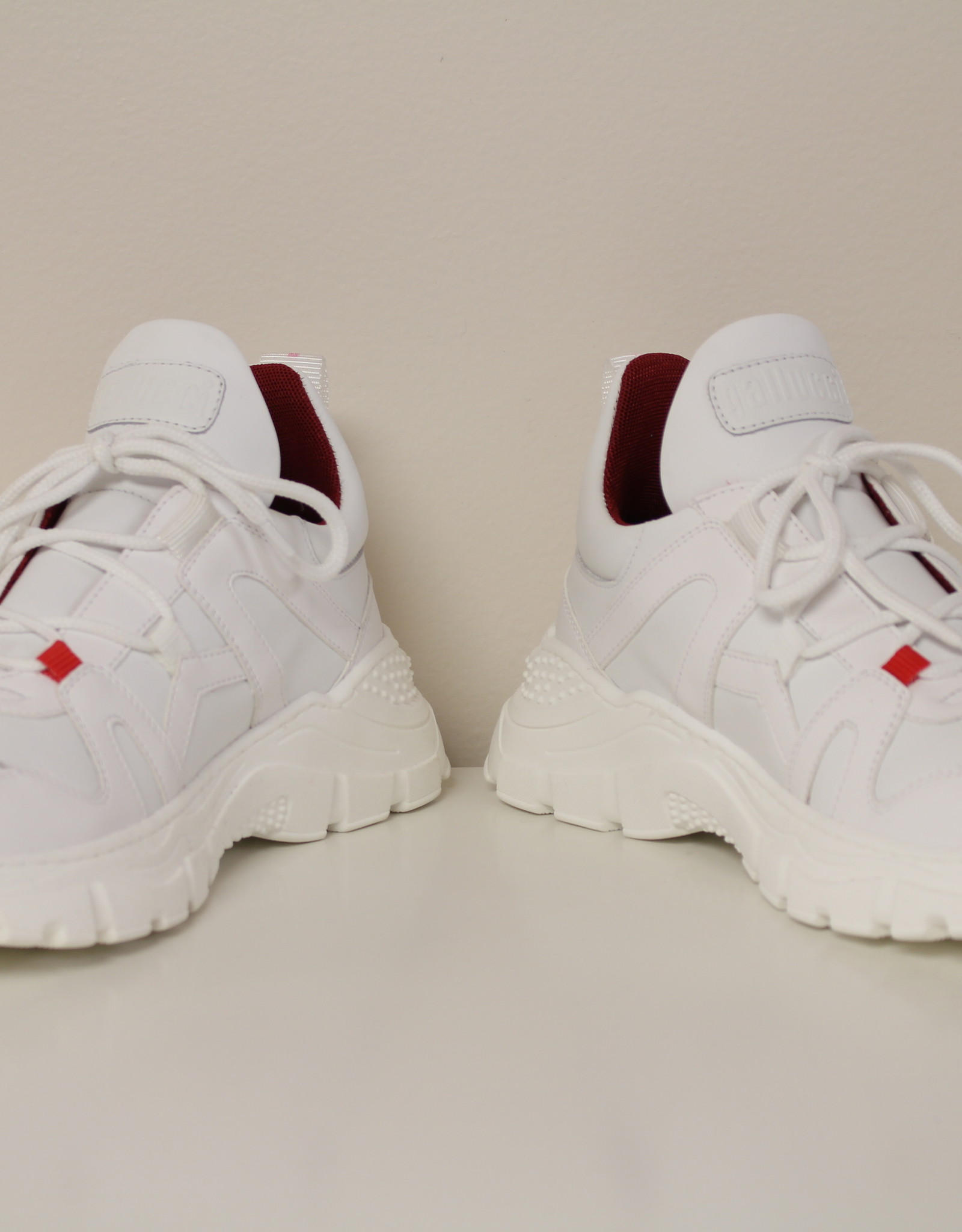 Gallucci J20168AM witte sneaker rood accent - Benjamine