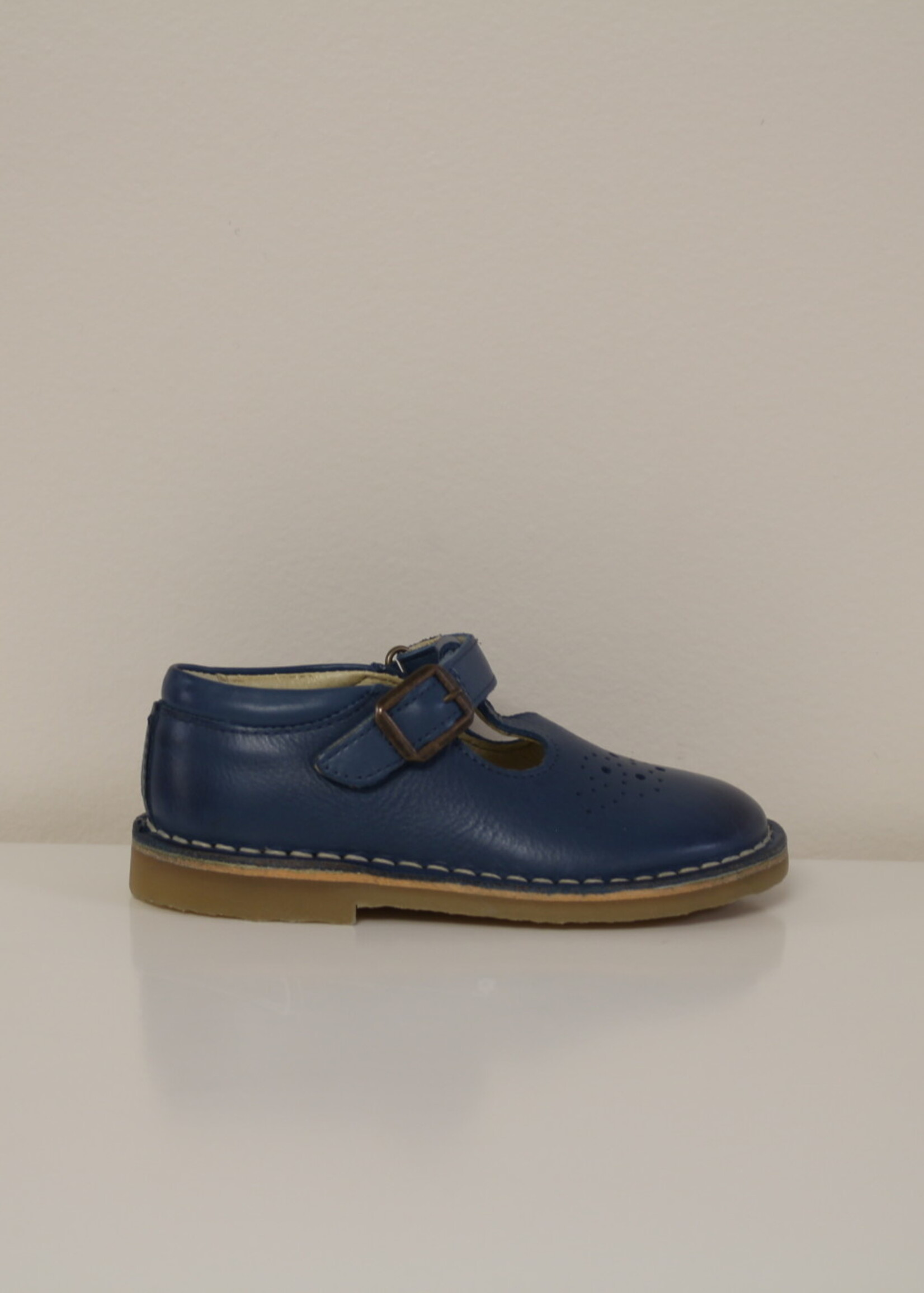 t-bar shoe rubber sole ocean blue