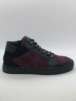 La Triboo 8830 sneaker zwart bordeaux