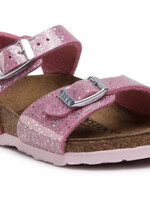 Birkenstock Rio cosmic sparkly candy pink