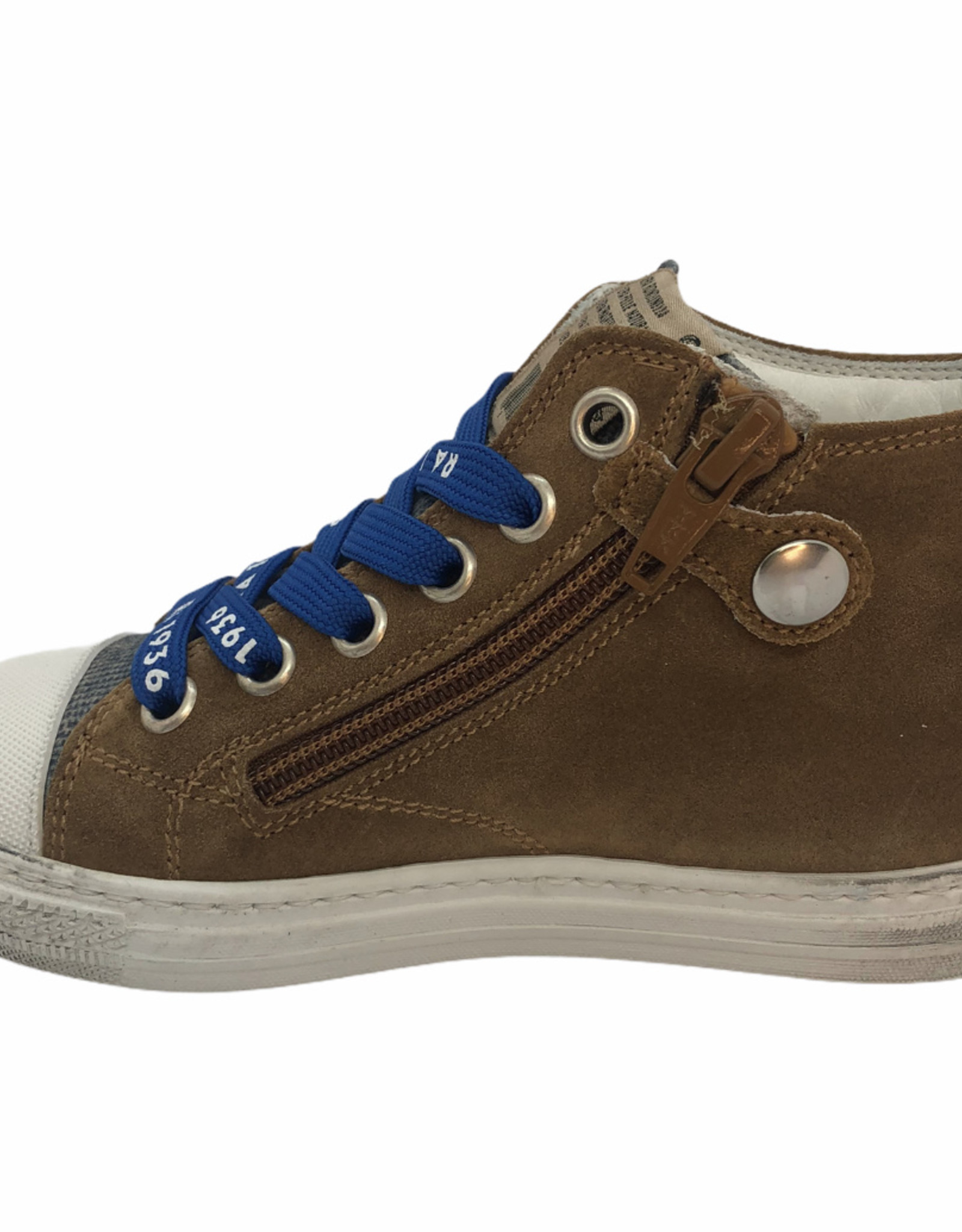 Rondinella 11840-1 hoge sneaker bruin blauw