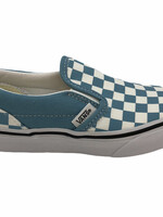 Vans UY classic slip-on checkerboard lichtblauw